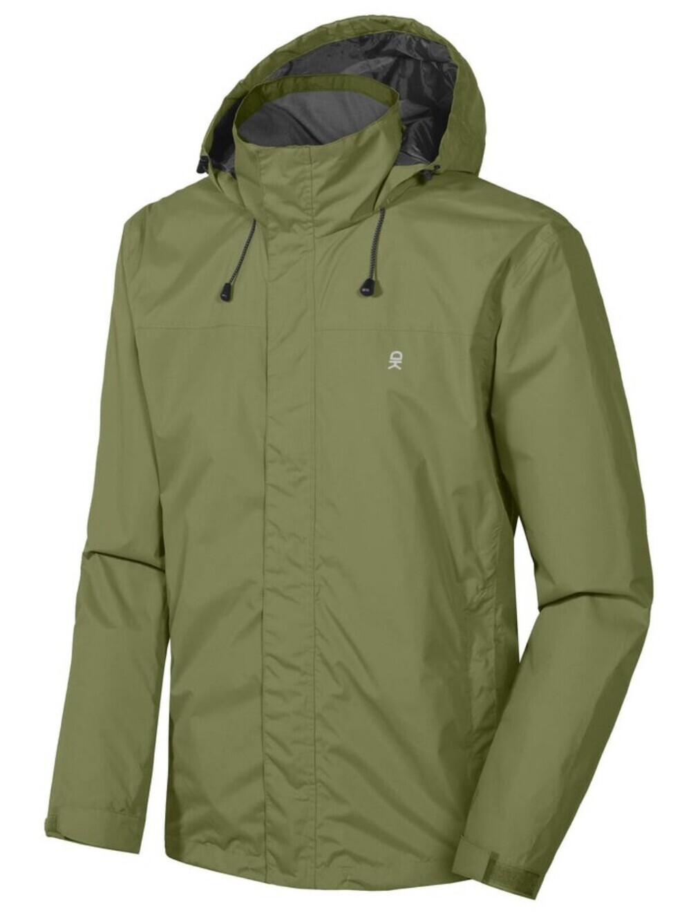 Little Donkey Andy Waterproof Windproof Hooded Rain Jacket Olive Green L